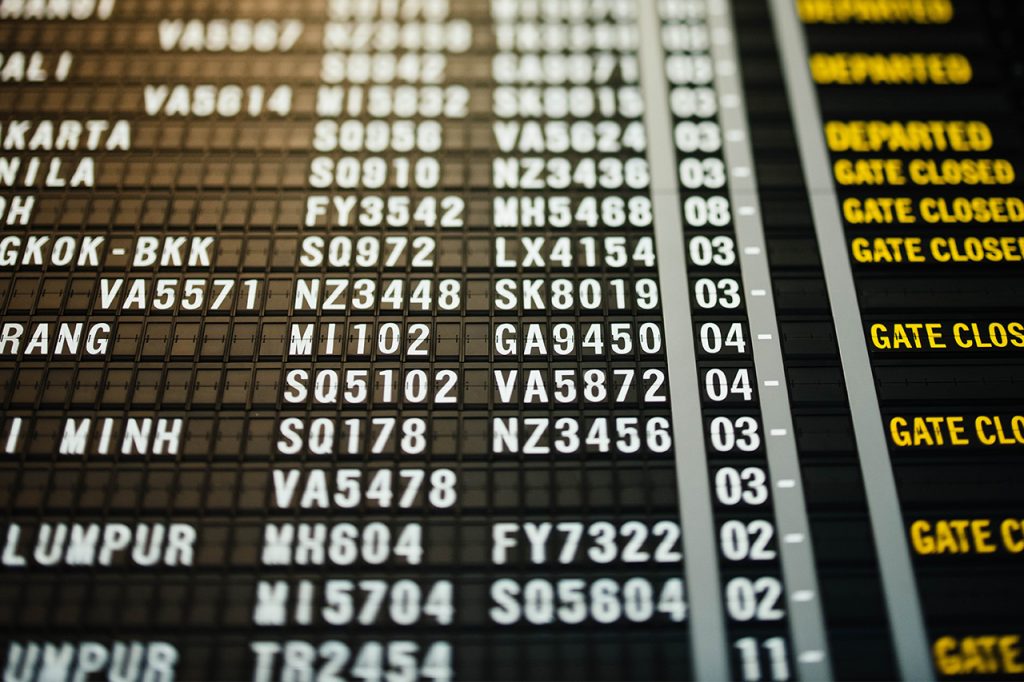 Flights operated by iBid are delayed